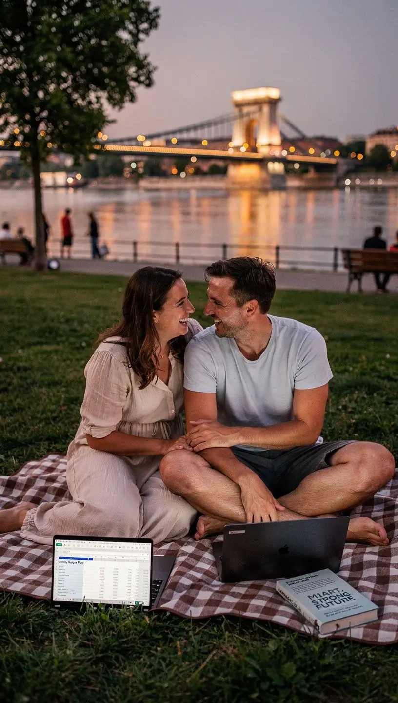 Személyes pénzügyi tervezés folyamatábrája, amely bemutatja a havi költségvetés elkészítésének lépéseit.