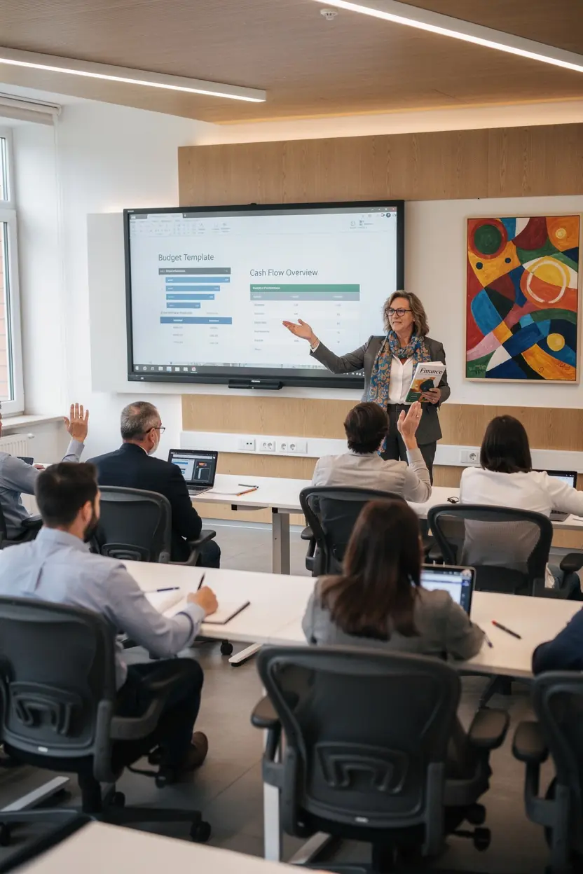 Könyv alapú pénzügyi tanulás illusztrációja, amely segít a pénzügyi ismeretek elsajátításában.